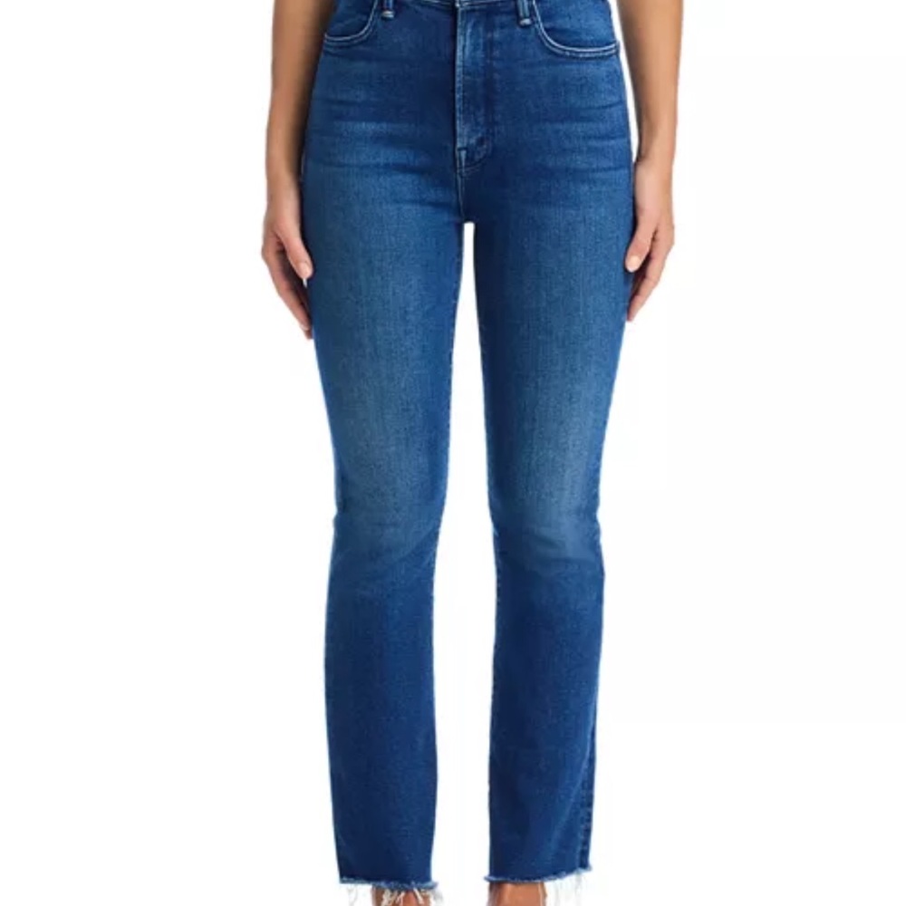 Lil Mother Hustler Flood Fray Jeans